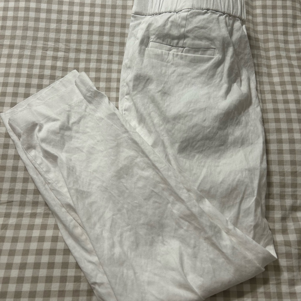 J. Jill White Linen Spandex Pants
